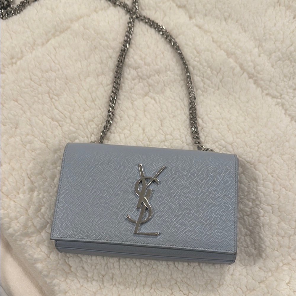 Yves Saint Laurent Light Blue Chain Bag